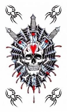 Tattoo Sticker Skull