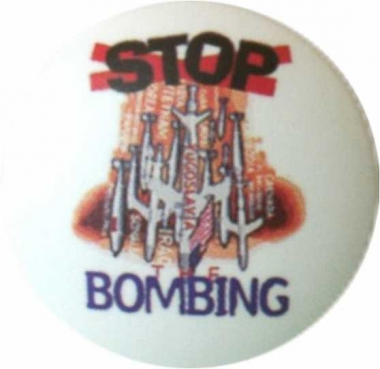 Anstecker Stop Bombing