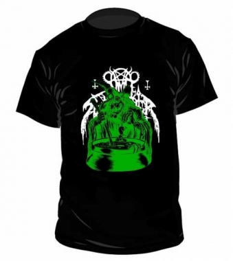 Nunslaughter Green Witch / He is My Guaridan T Shirt