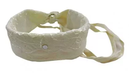 Bandana mit Schlaufen zum Binden - Beige