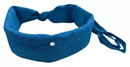 schönes Bandana mit Schleifen zum Binden - Farbton: Türkis