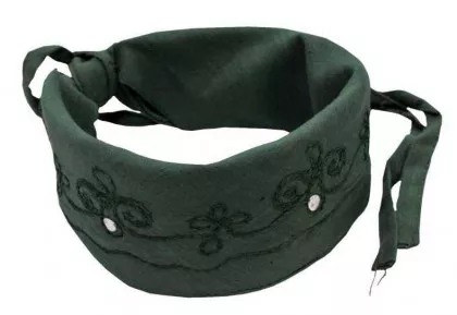 Bandana mit Schnüren - Grün