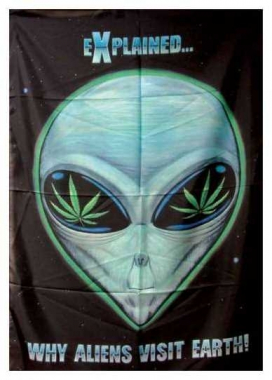 Poster Flag Explained Why Aliens Visit Earth