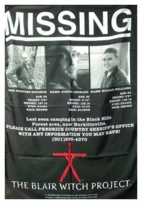 Posterfahne Blair Witch Project