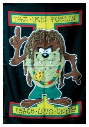 Posterfahne Peace Taz