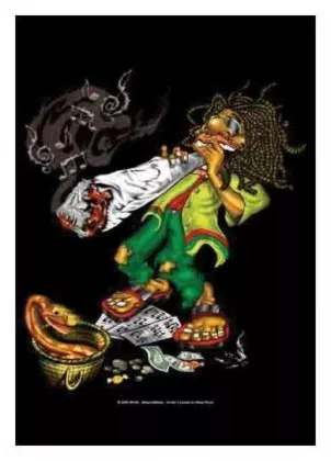 Poster Flag Rasta Man
