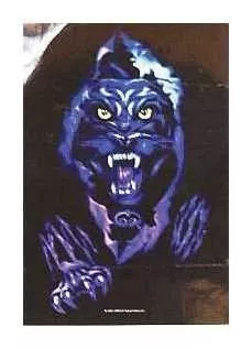 Posterfahne Blauer Panther
