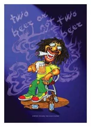 Posterfahne Rasta Man