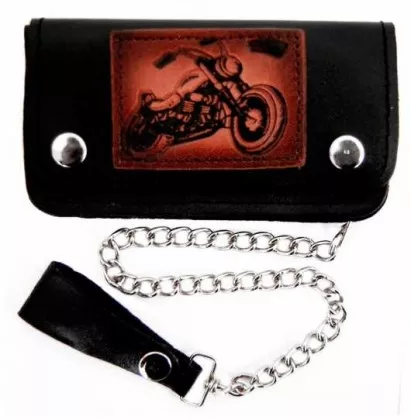 Cool Biker Wallet with Bike Patch