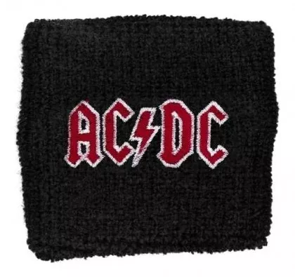 AC/DC Red Logo Merchandise Schweißband | 1 Paar