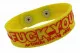 Silicone Armband - Yellow Fuck You