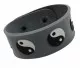Silicone Armband - Yin Yang Grey