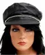 Cap Kunstleder Schwarz