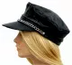PVC Leather Look Cap
