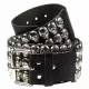 Skull studded belt 3 row