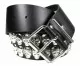 Skull studded belt 2 row