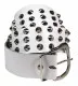 White Belt - 3 R. Pointed Rivets