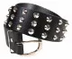 Conical Studded Leather Belt 3 row