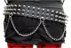 Spike Studded Leather Belt 3 row with chain