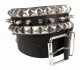 Leather Belt Pyramid & Spike Studded