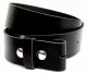 Leather Belt without Buckle - Black