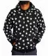 Gothic Kaputzensweatshirt - Skulls & Dots