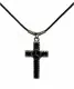 Necklace with Cross and Peace Sign