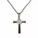 Halskette mit Antichrist Kreuz und Drudenfuß Pentagramm Symbolik