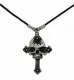 Necklace Cross & skull