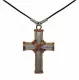Rope Cross Pendant with Cotton Cord