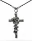 Necklace Cross entwined by Snake