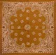 Bandana Kopftuch Paisley Hellbraun