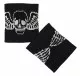 Schweißband Schwarz Totenkopf