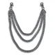 Trouser chain - Biker Chain - 3 row - Chrome