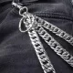 Trouser chain - Biker Chain - 3 row - Chrome