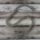 Silvery curb chain 51 cm x 1.5 cm