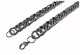 Silvery curb chain 51 cm x 1.5 cm