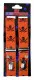Neon Orange Suspenders Skulls
