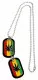 Dog Tag Jewelry Rasta Leaf