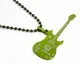 Gothic Necklace Jewelry Green Guitar