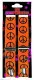 Neon Orange Peace Symbol Suspenders