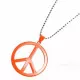 Necklace Neonorange Peace