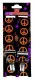 Black Suspenders Orange Peace Signs