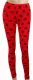 Leggings Skulls Red