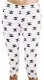 Leggings Skulls White