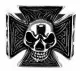 Steel Ring Set - Iron Cross With Skull