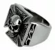 Steel Ring Set - Iron Cross With Skull