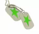 Dog Tag Green Star