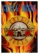 Posterfahne Guns N Roses Flames Flag