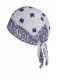 Bandana Cap White & Purple Paisley